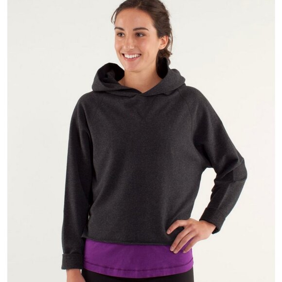 Lululemon Please Me Pullover Heathered Black 4 - Picture 2 of 7